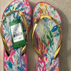 Lilly Pulitzer flip flops